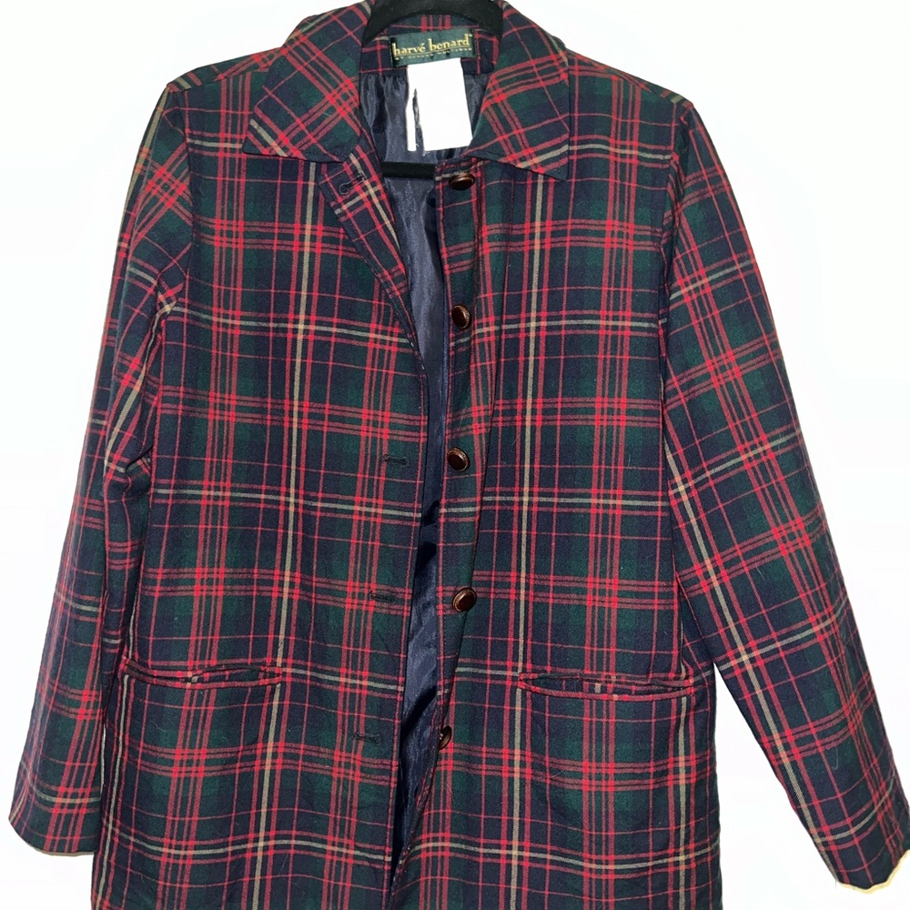 Women's Plaid Jacket - Red and Black